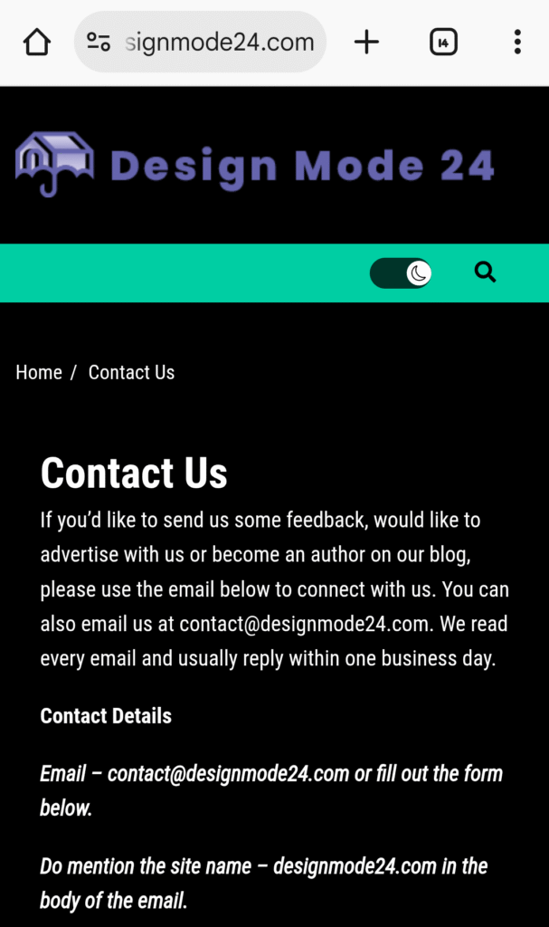 Contact Designmode24.com for Creative Solutions