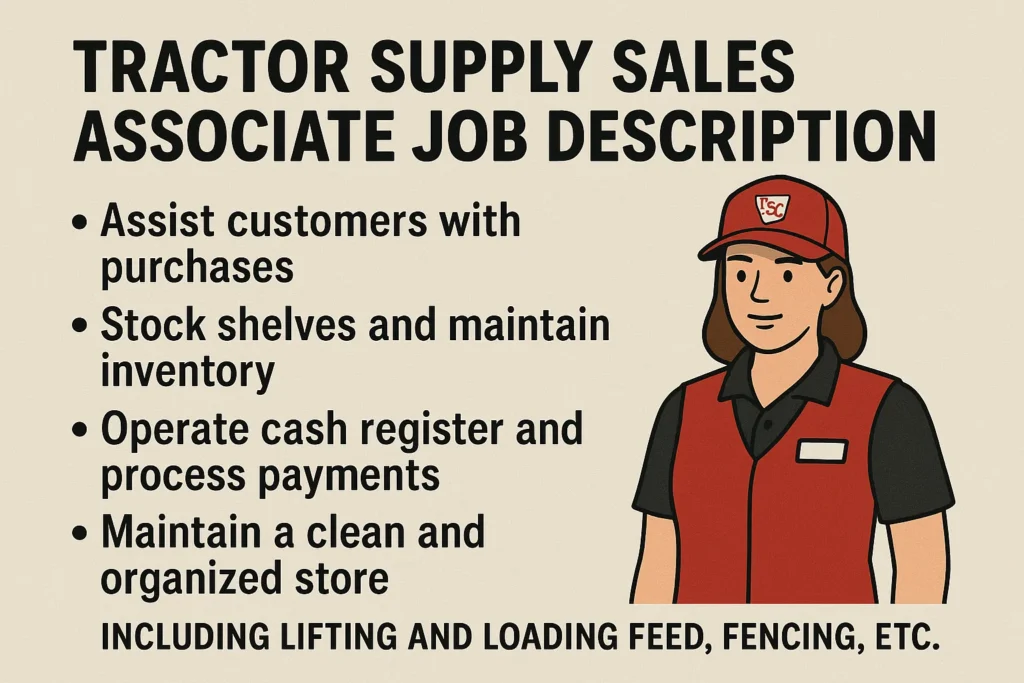 Tractor Supply Sales Associate Job Description: A Comprehensive Guide to the Role